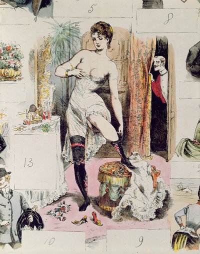 The Corset, illustration from La Vie Parisienne by French School